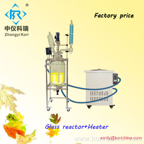 10L Jacketed glass reactor practical